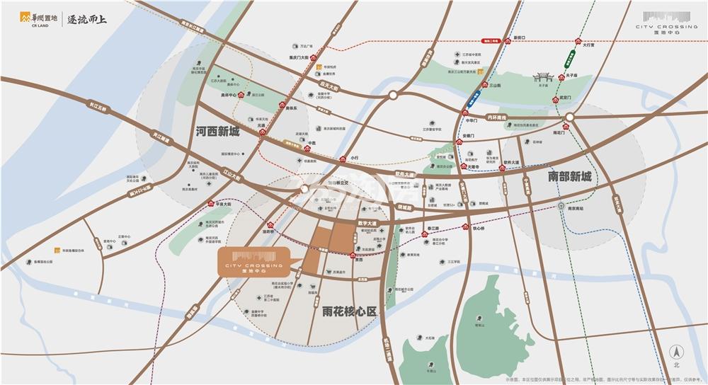 置地中心·云上润府交通图