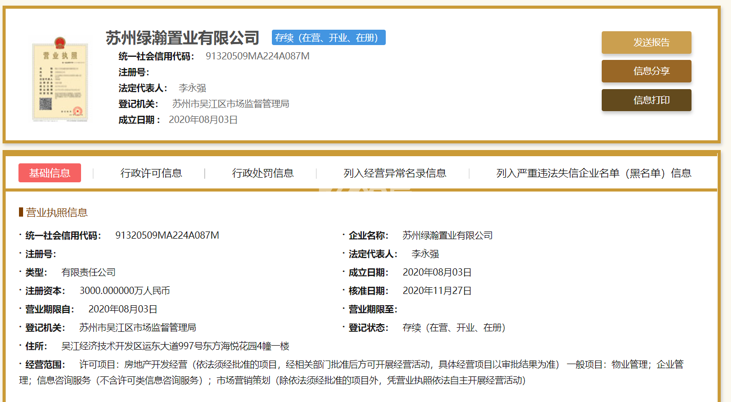 都会理想花园营业执照
