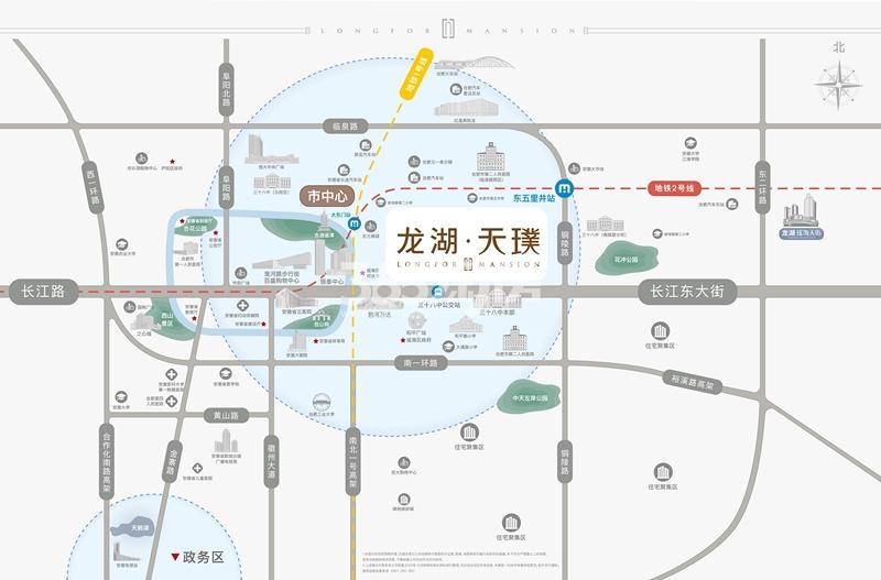 龙湖天璞交通区位图