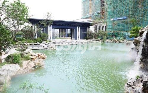 金鹏麓山院售楼部水景景观实景图（2020.10.11）