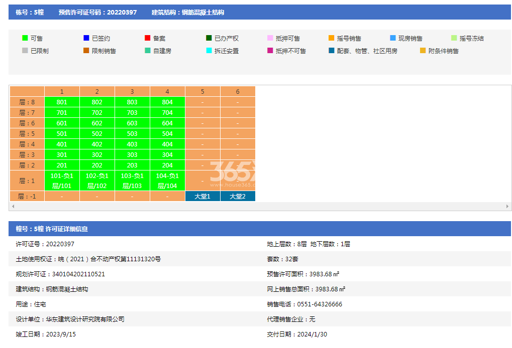 云湖轩5幢预售证