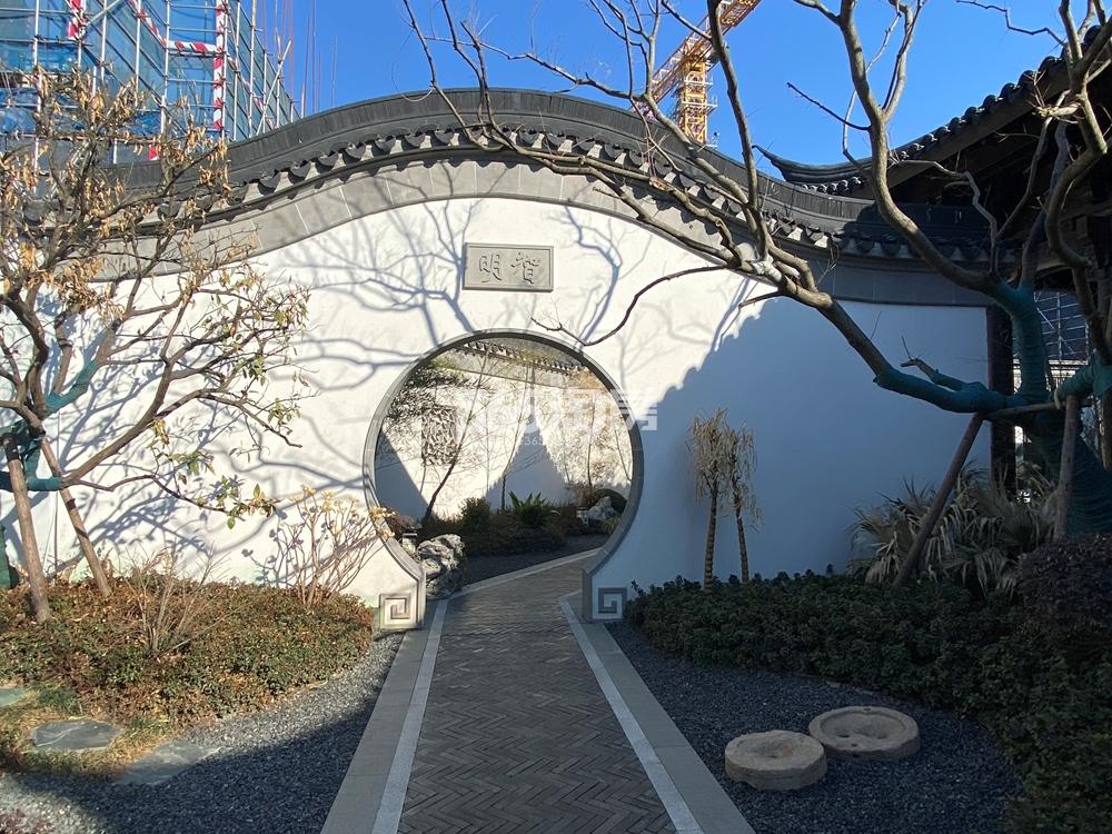 建发泊月湾示范区实景（2021.2.20摄）