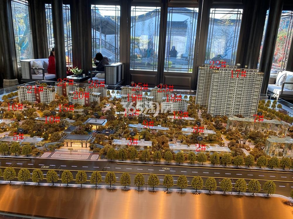 建发泊月湾沙盘实景（2021.2.20摄）