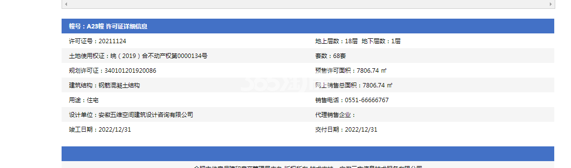 乐富强悦湖熙岸A23#预售证
