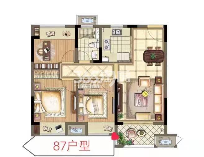 棠颂云著87平户型