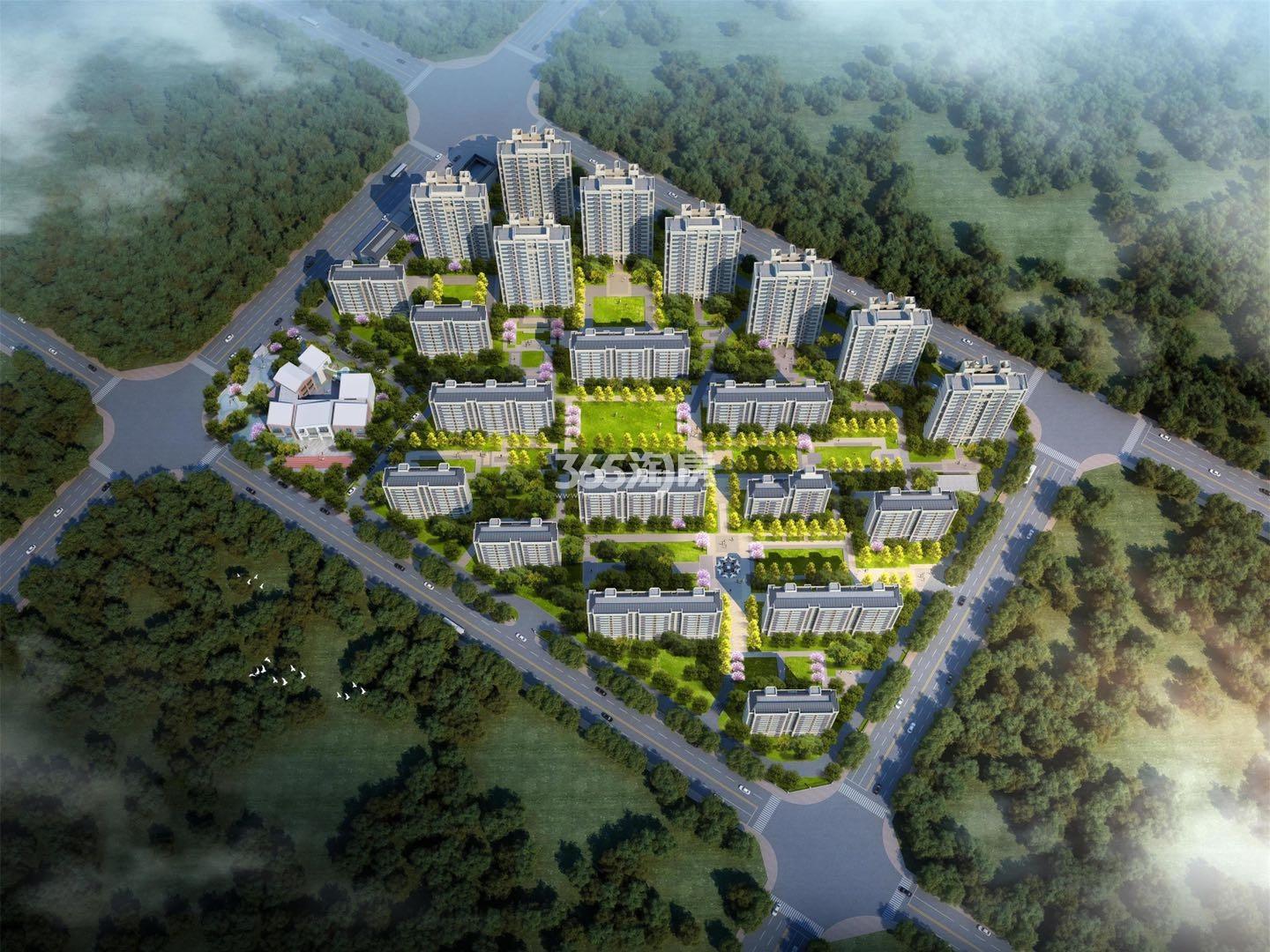 中梁世茂十里晴川鸟瞰图