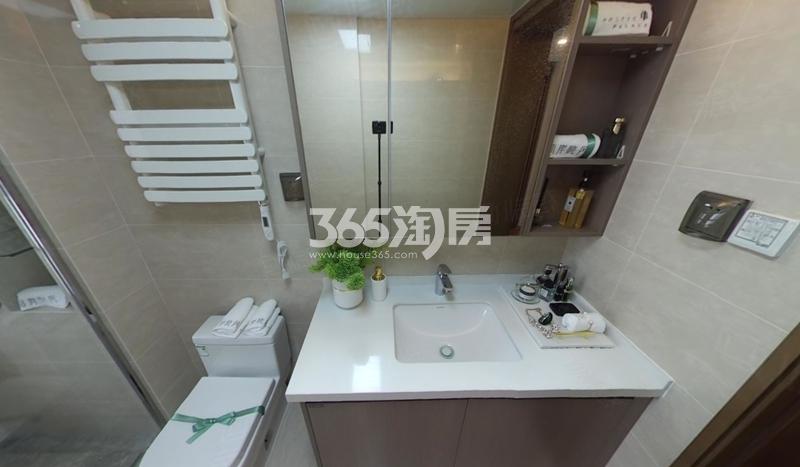 荷岸晓风（花园）119㎡样板间卫生间实景图