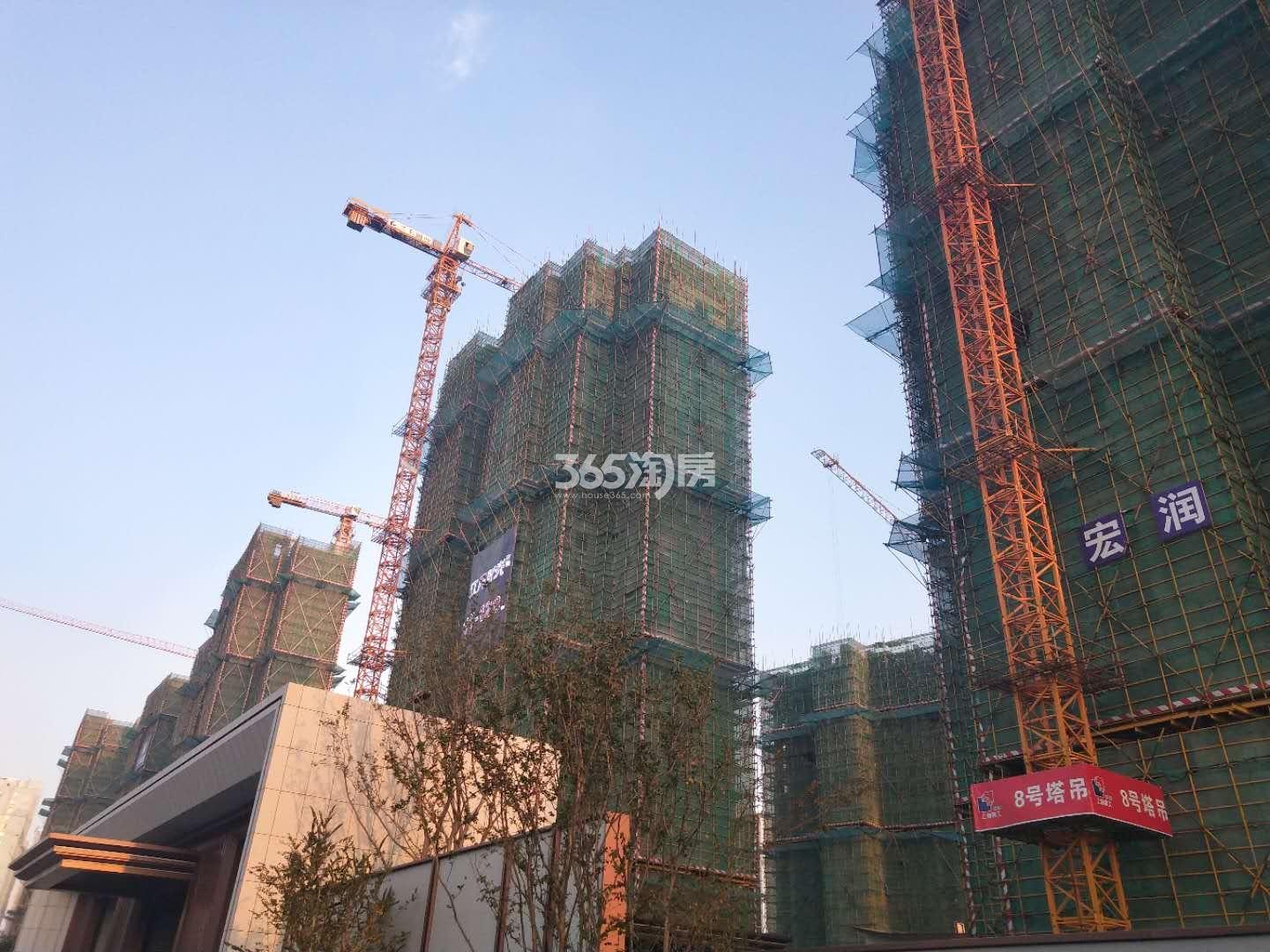 江月时光建筑工地实景图