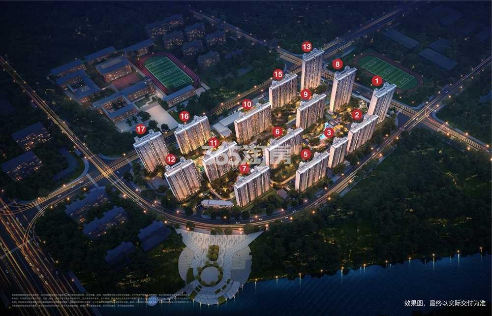 龙湖·粼云上府鸟瞰图