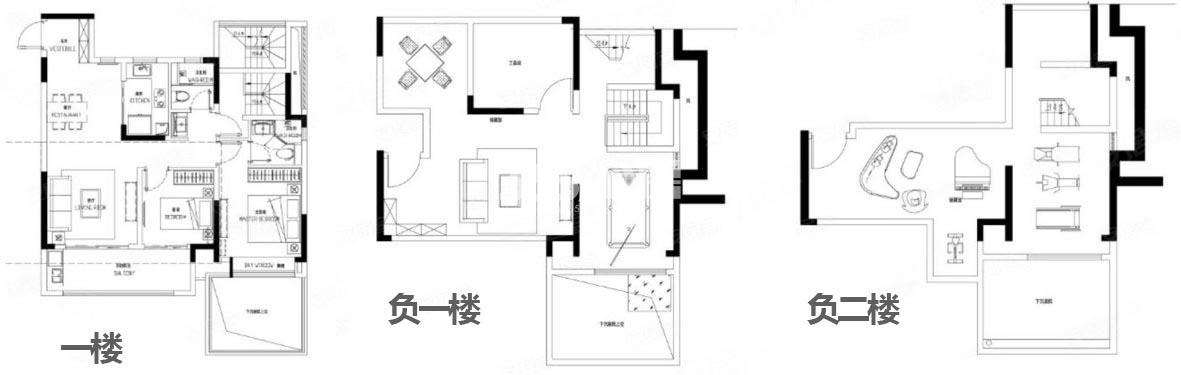 招商奥体公园262㎡底复户型图