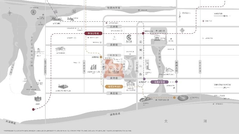 中信泰富·玖著交通图