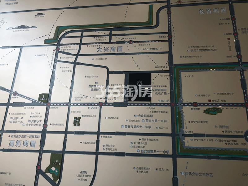黄金嘉境项目售楼部区位实拍