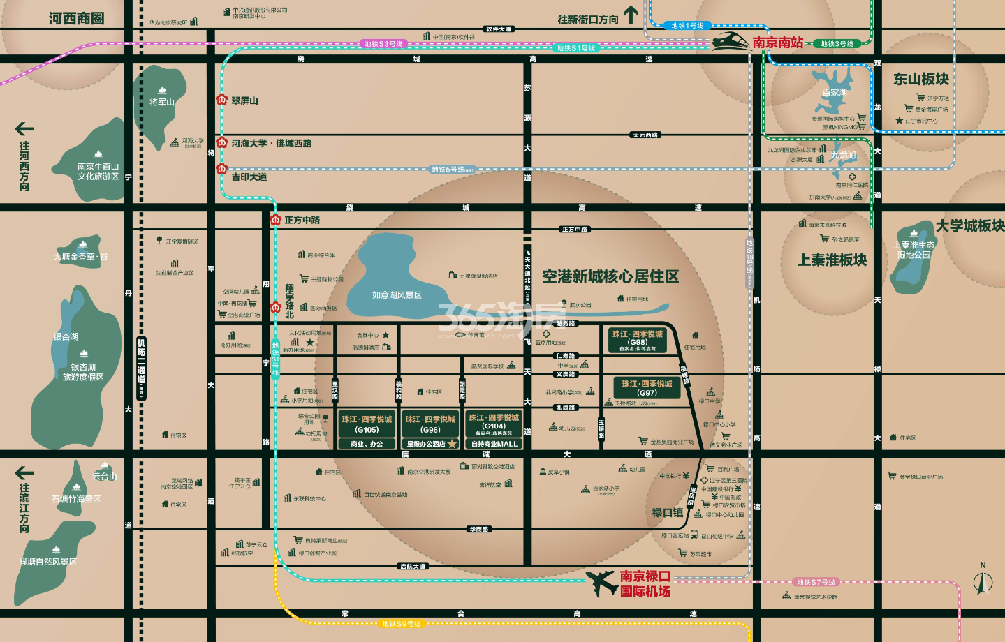 珠江·四季悦城（G97地块）交通图