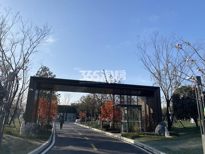 伟星玖玺台营销中心入口处实景图（2021.1.26）