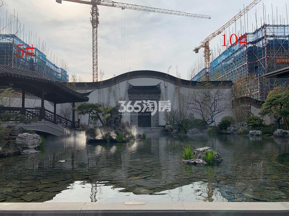 建发泊月湾示范区实景（2021.3.24摄）