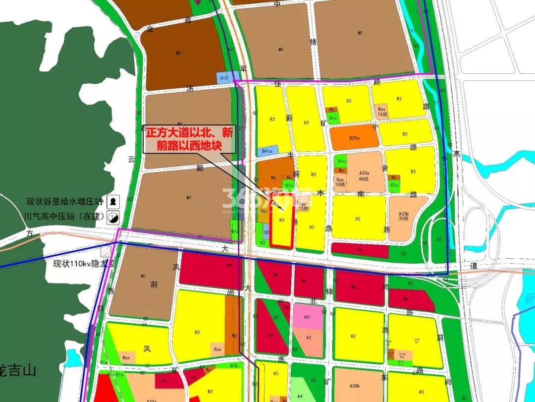 正方新城G44地块区位图