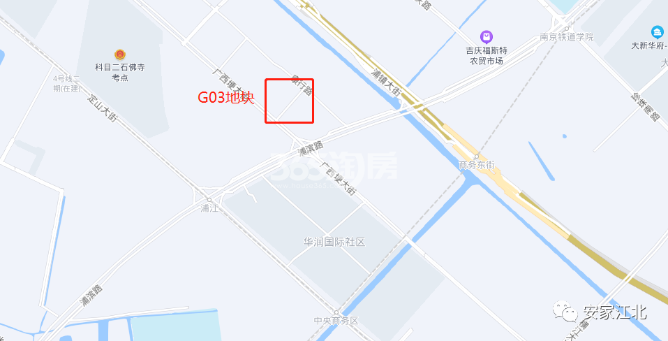 江北核心区G03地块区位图
