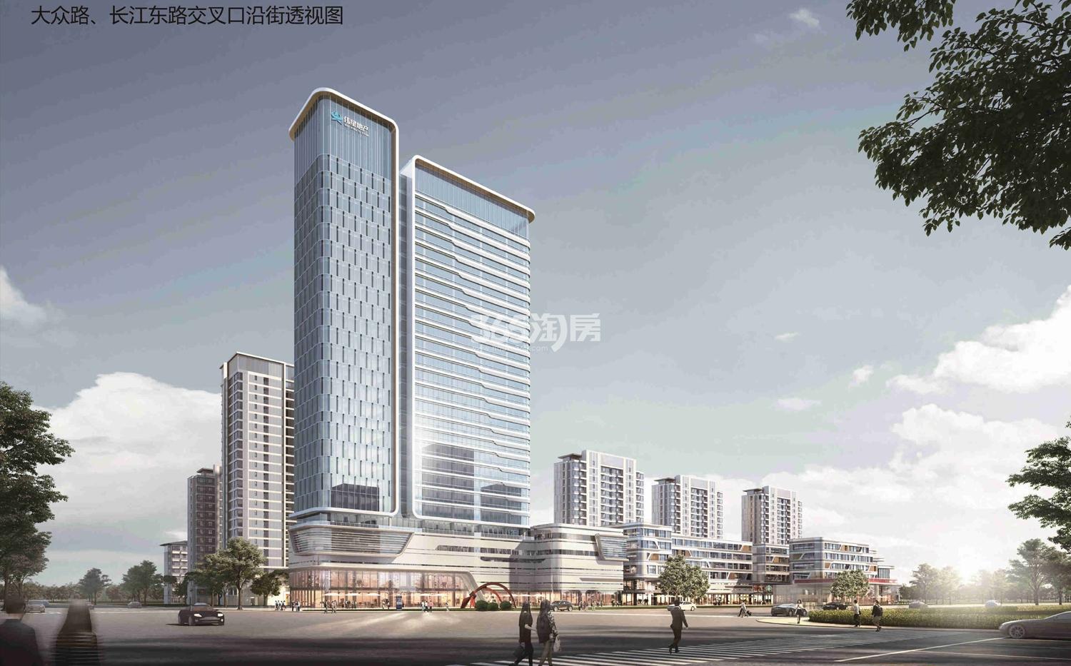 伟星长江赋大众路与长江东路交口沿街效果图