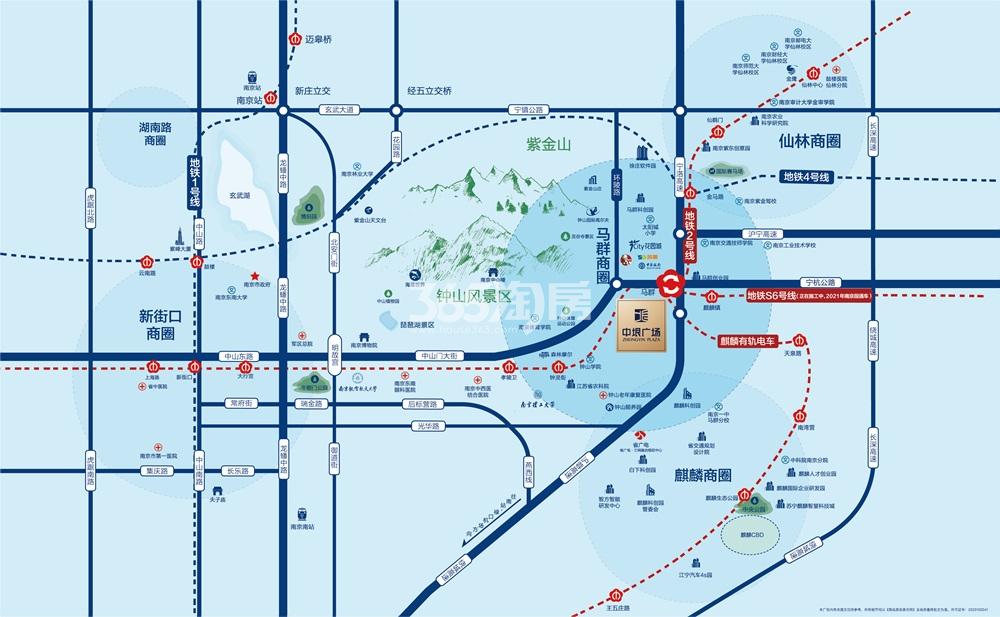 中垠广场交通图
