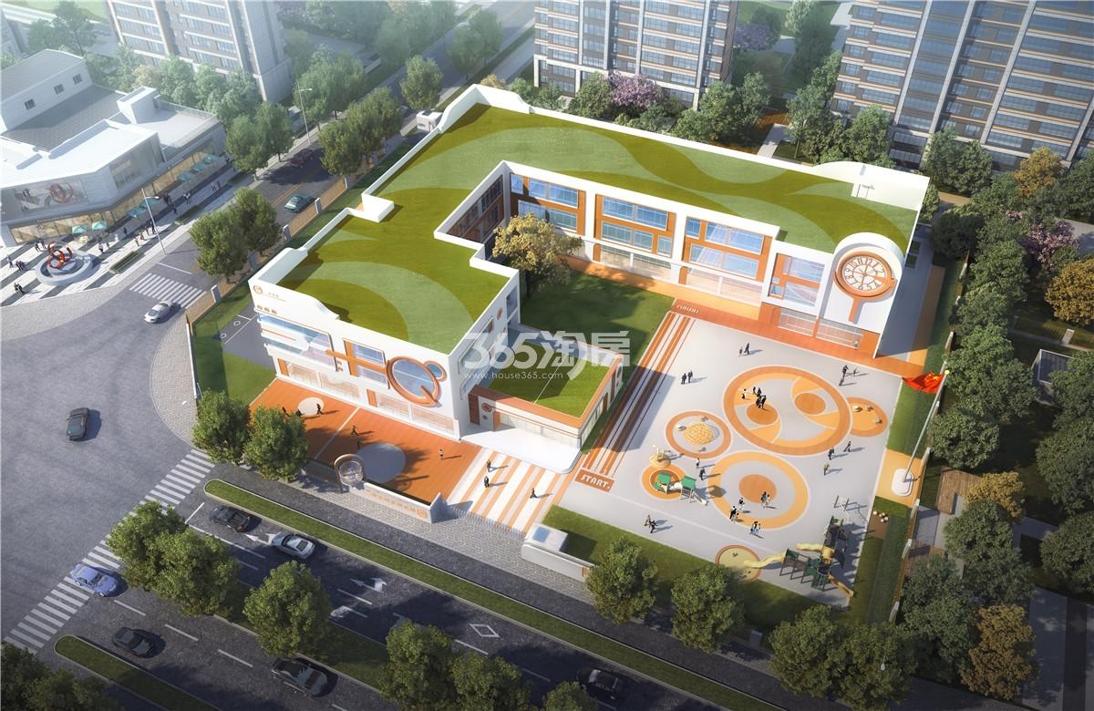 招商雍境湾幼儿园鸟瞰效果图