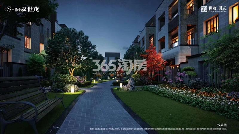 世茂国风夜景效果图