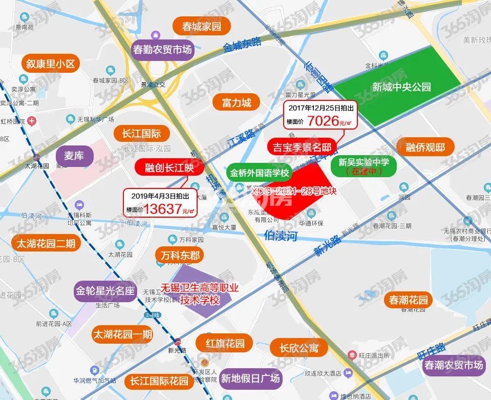 龙湖商贸区地块区位分布