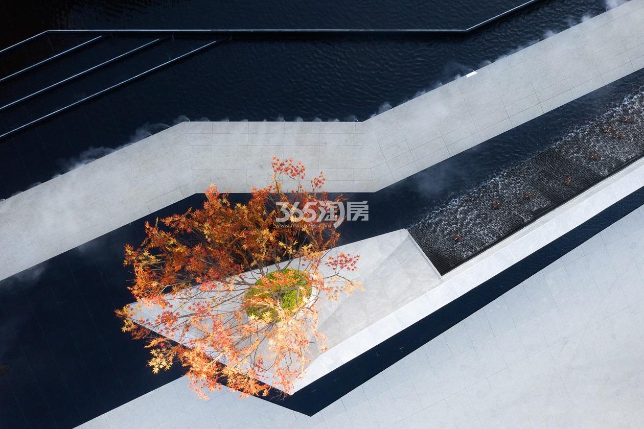 都会理想花园售楼处门前鸟瞰实景