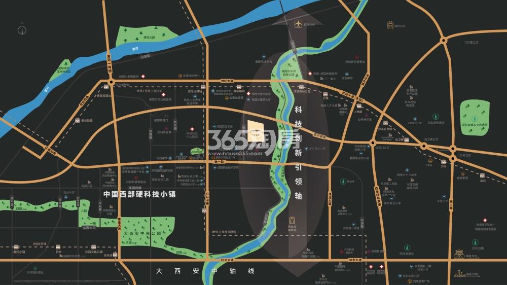 中交长安里项目区位图