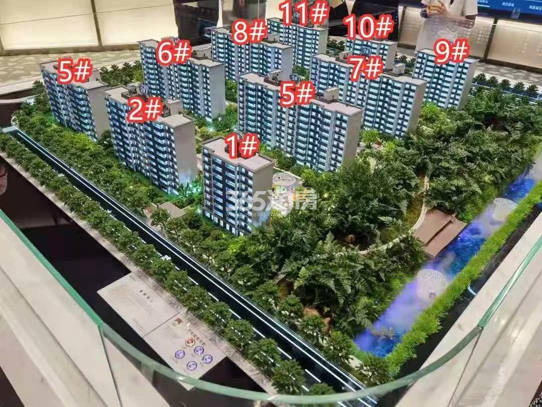 中海阅湖湾项目沙盘实景