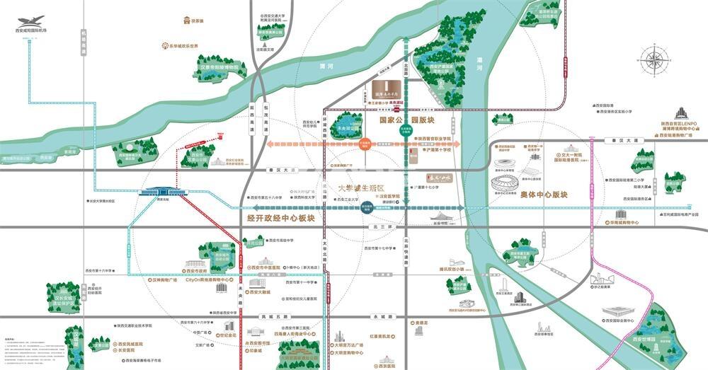 远洋未央华府项目区位图