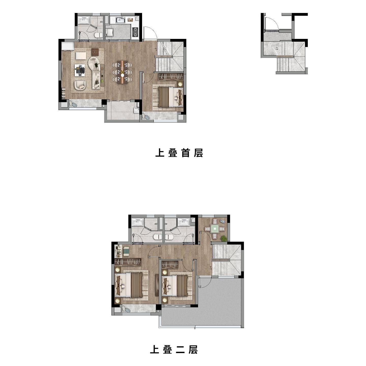龙湖三千庭上叠户型图