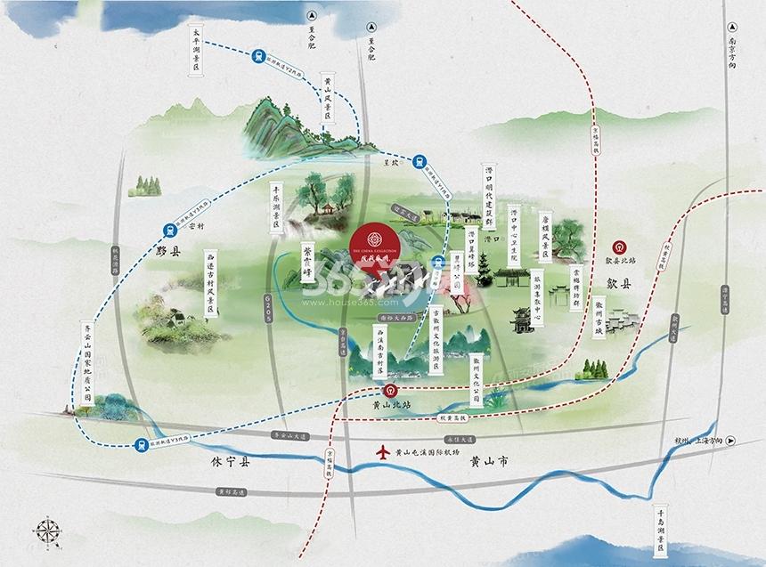 院藏徽州交通图