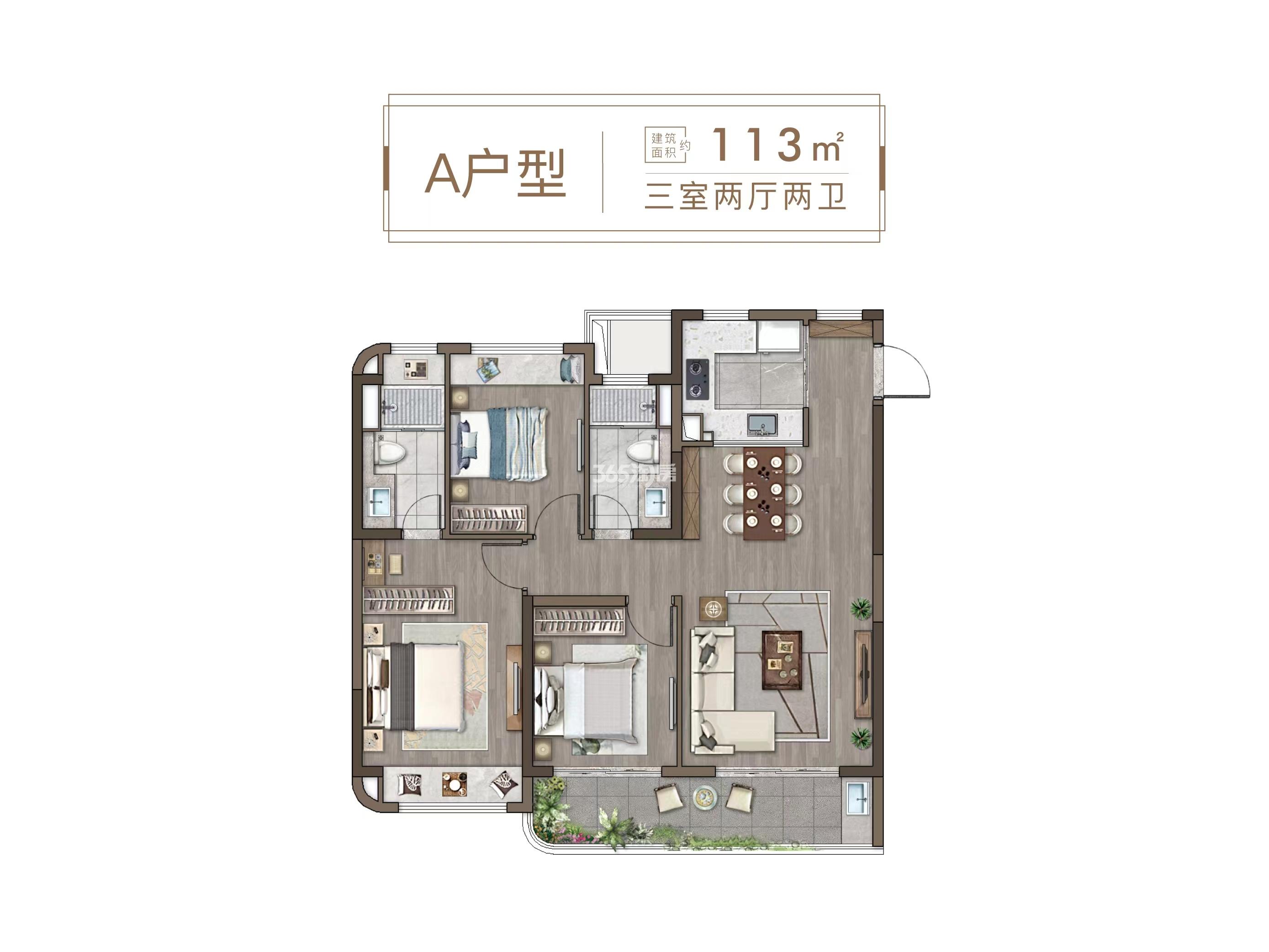 山河九里113平户型图