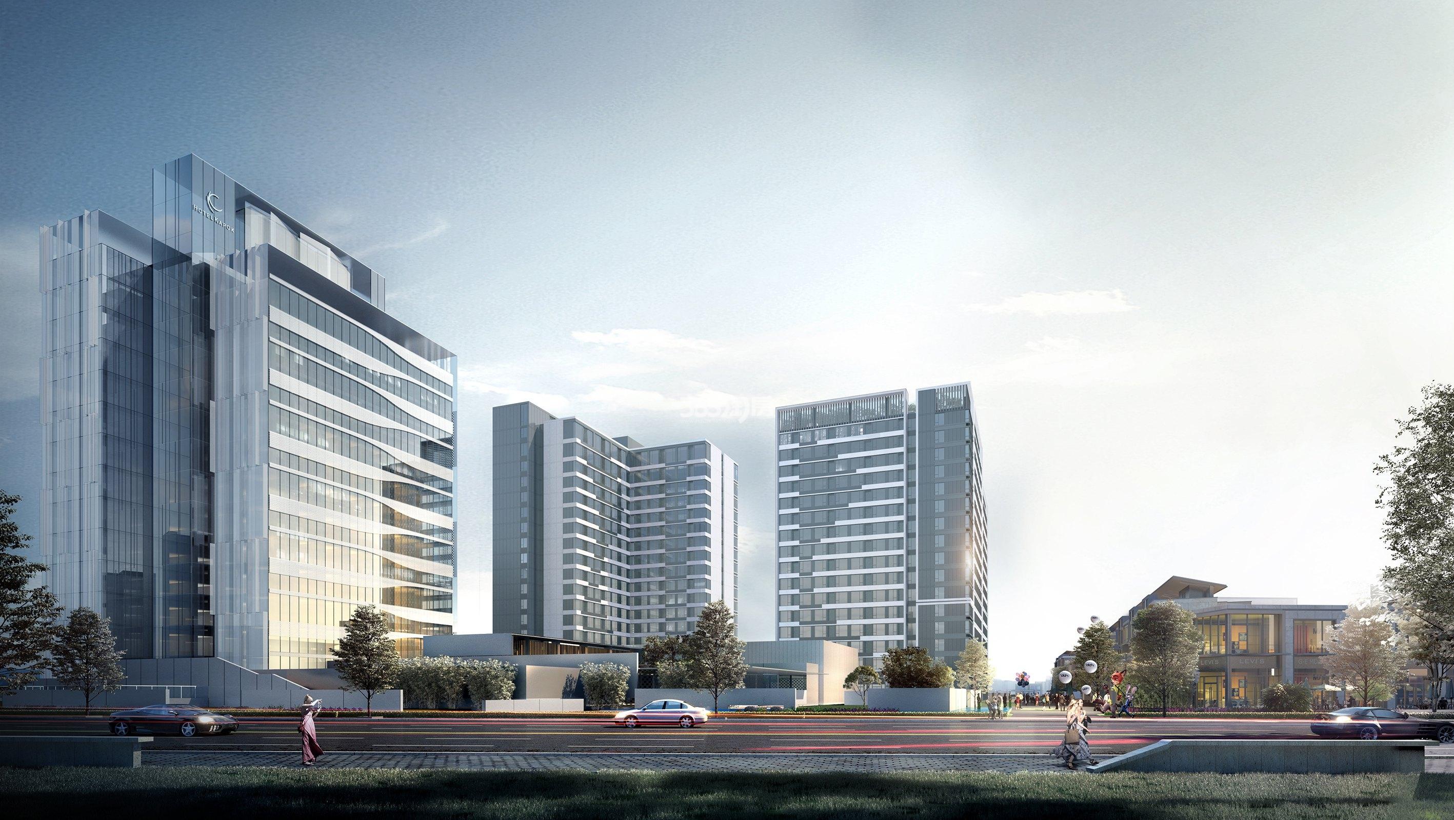 湖湾天地住宅建筑效果图