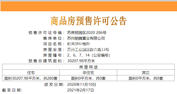 和风熙华雅苑预售2、6、7、14#