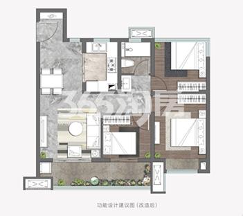 中南宸悦高层95㎡户型图
