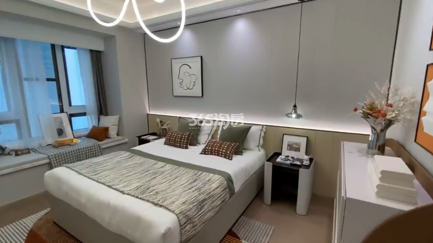 和悦庐鸣高层B户型89㎡样板间——主卧