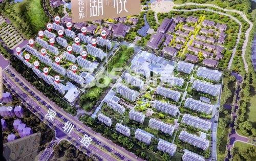 祥源花世界湖悦售楼部楼栋分布实景图（2021.5.12）