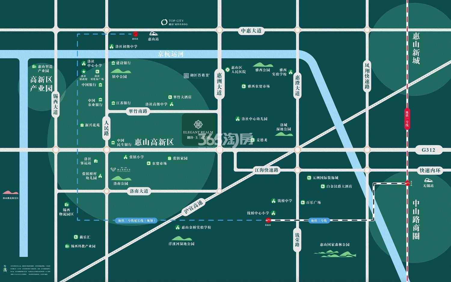 融创玉兰玖园区位分布