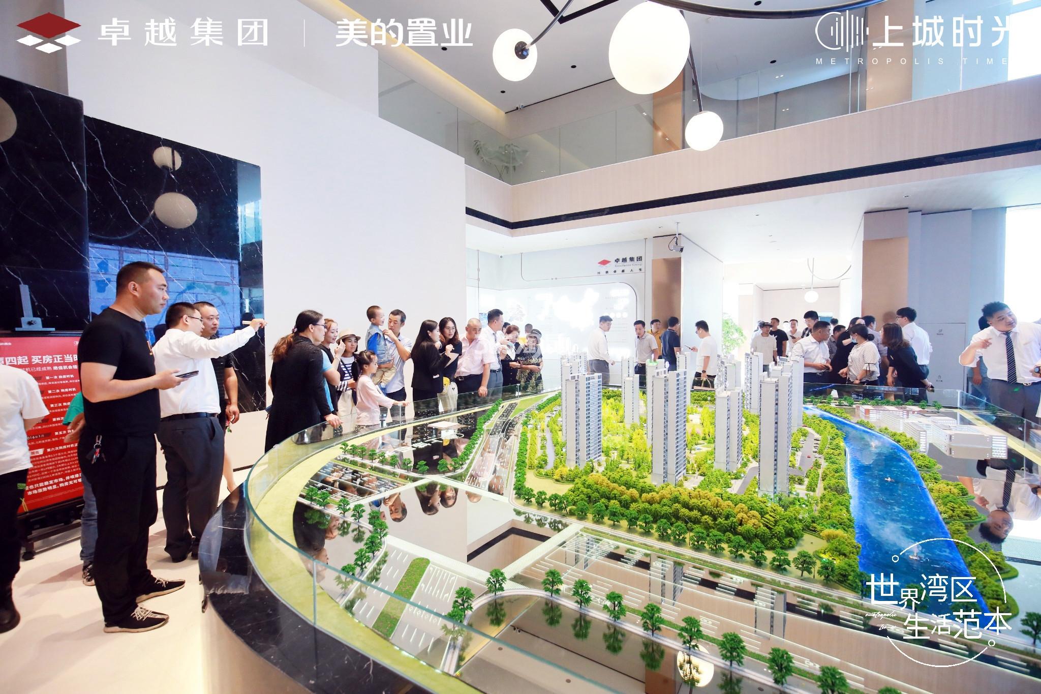 卓越美的·上城时光售楼处沙盘人气实景图