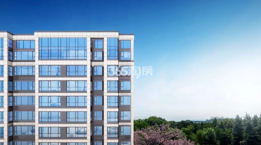 栢悦湾高层一角外立面效果图