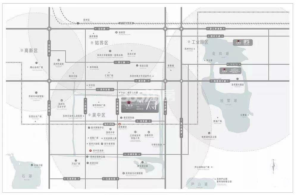 九龙仓久寻花园交通图