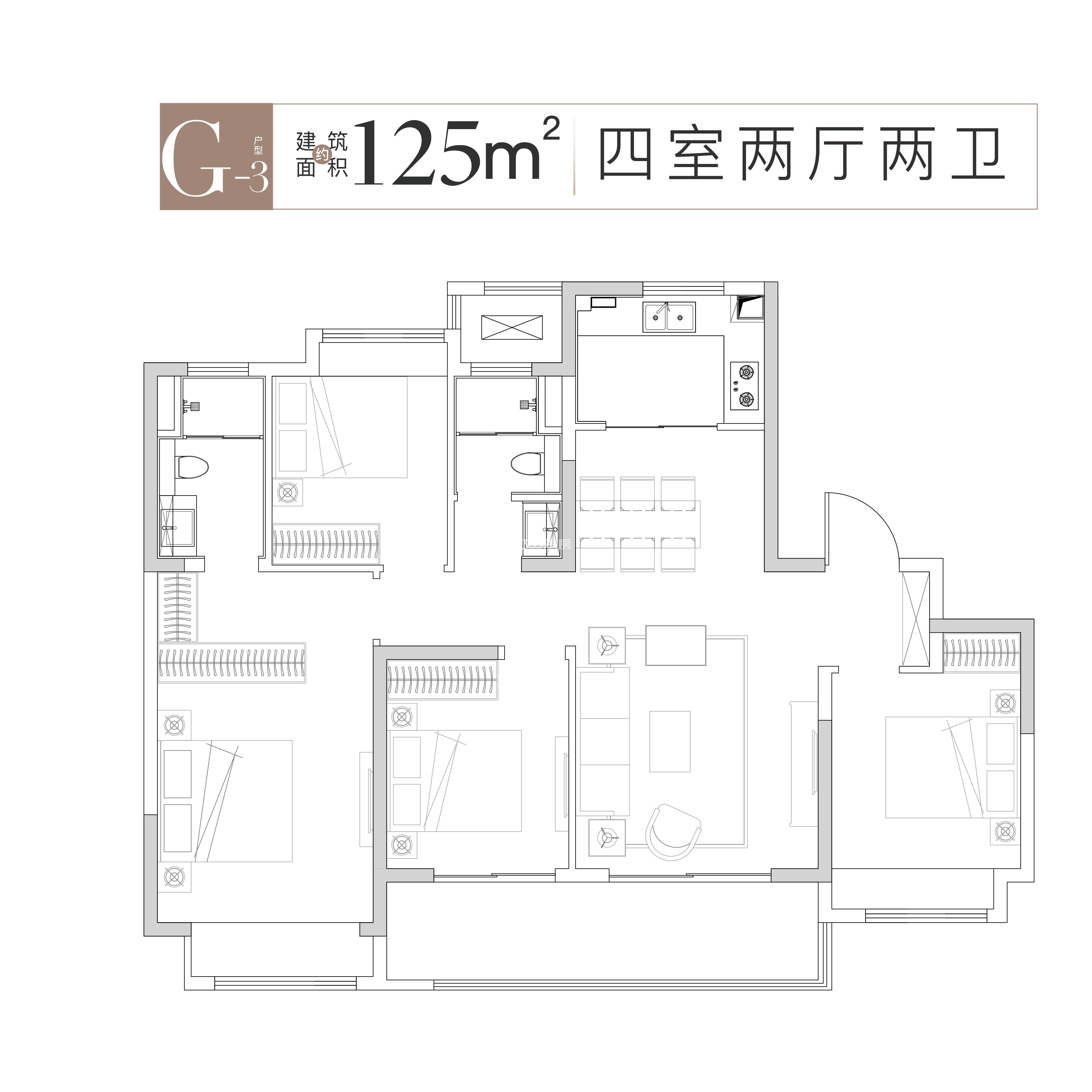大华公园荟户型图