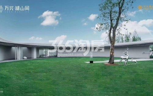 万兴湖山间售楼部绿化草坪景观实景图（2020.10.11）