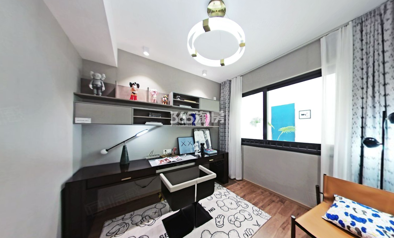 湖湾天地125㎡户型书房样板间图