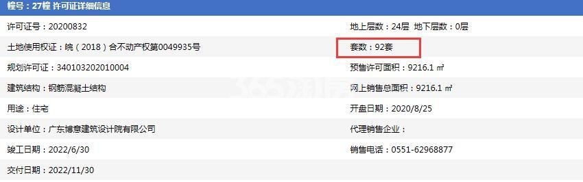 碧桂园时代倾城27#预售证