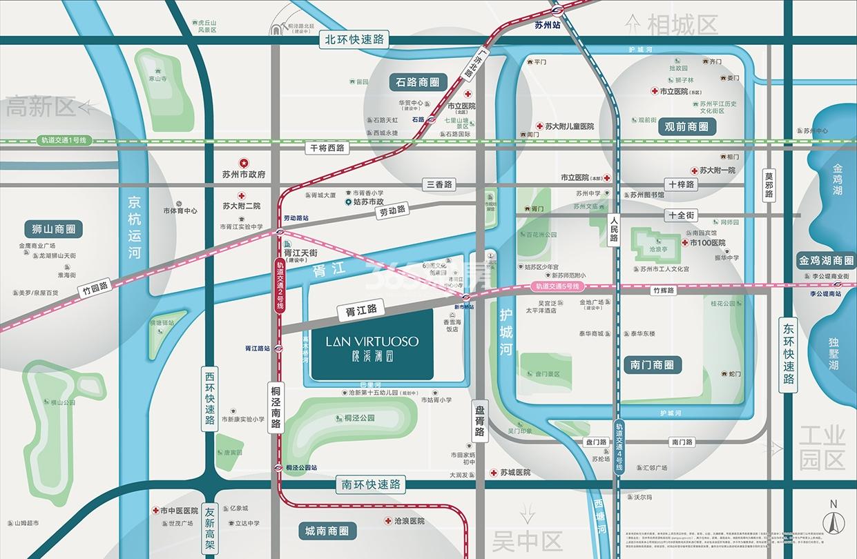 桃溪澜园区位图