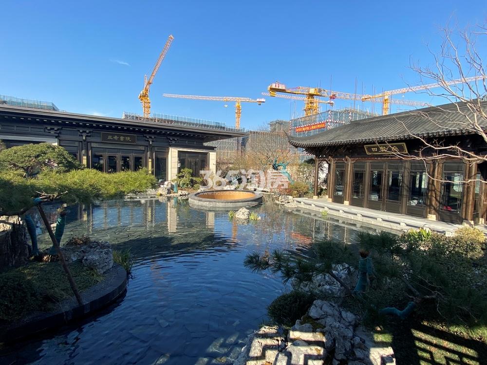 建发泊月湾示范区实景（2021.2.20摄）