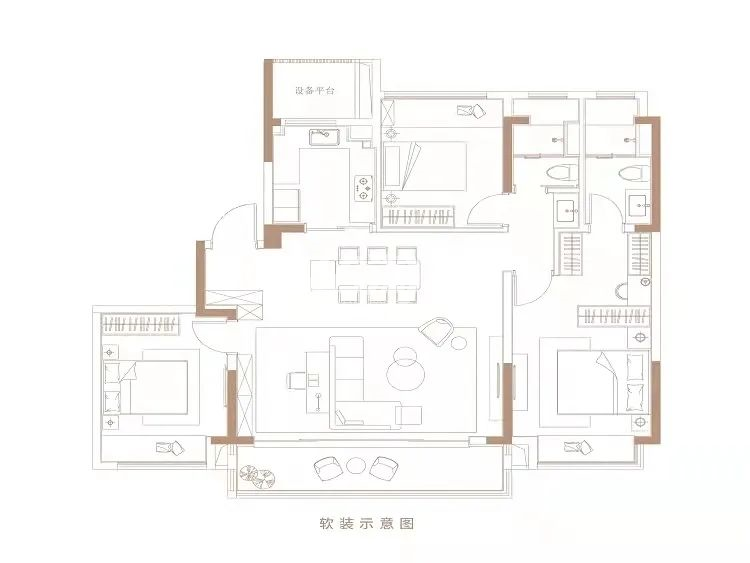 泊印澜庭133平户型