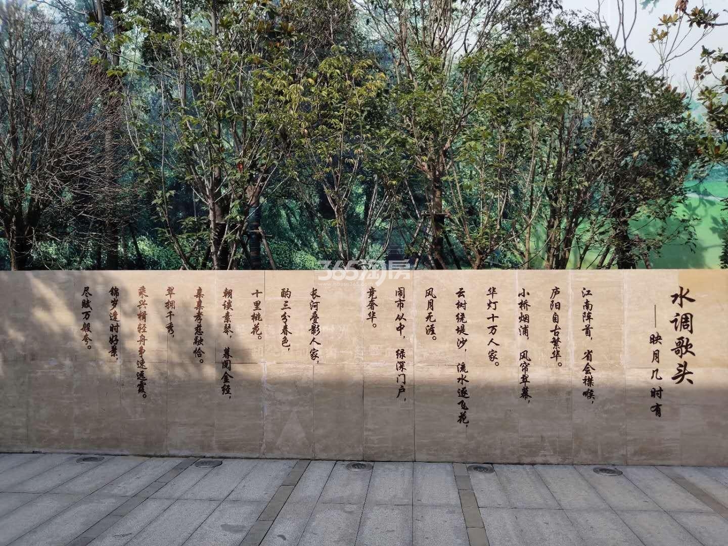 合景映月湾售楼部水调歌头墙体实景图（2021.4.22）